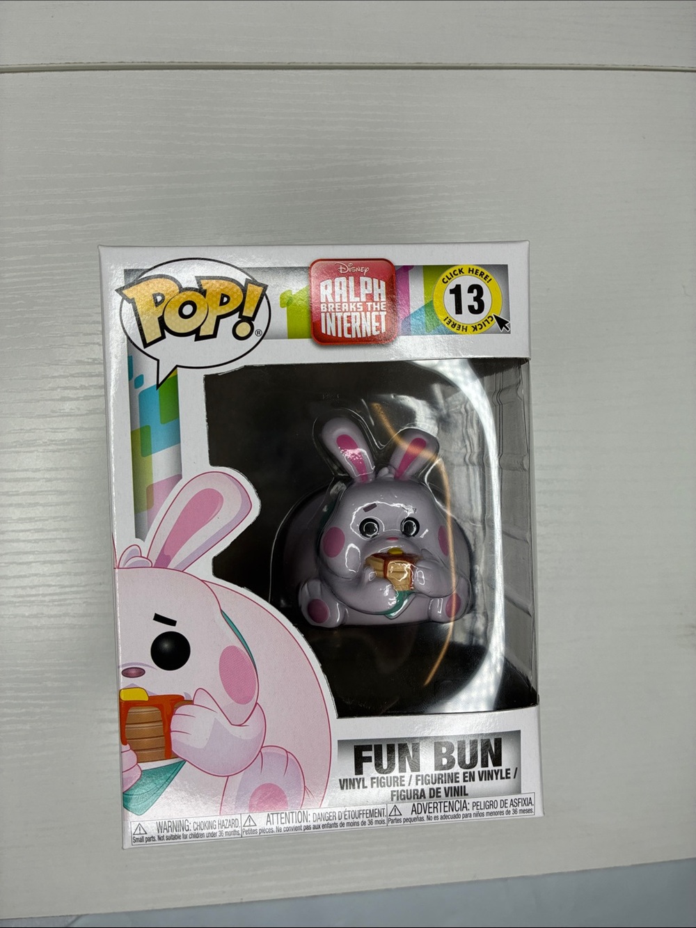 Funko Pop! Fun Bun Vinyl Figure - Gray & Pink